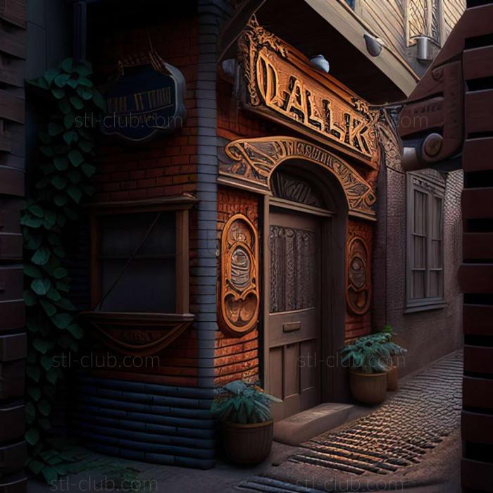 3D model alley (STL)